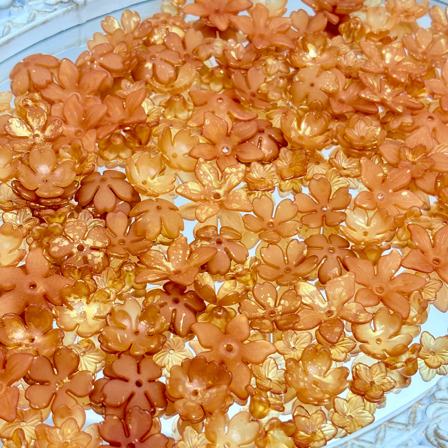 [R21]花韵の織珠・花型プラスチック串珠ミックス（50ML/100ml）