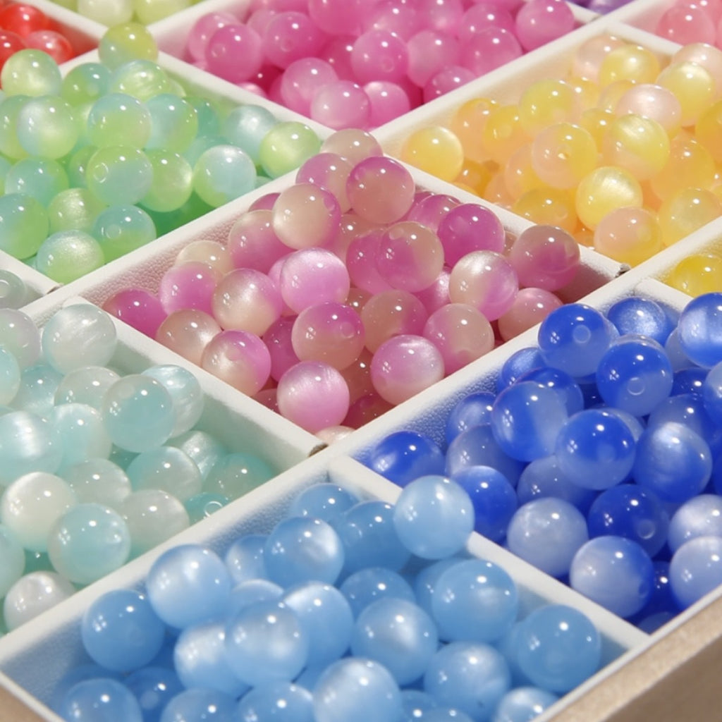 [開封] NEW.直径約 12mm レジン丸ビーズ、豊富なカラーと様々な工芸デザイン アクセサリー自作 DIY 手芸素材
