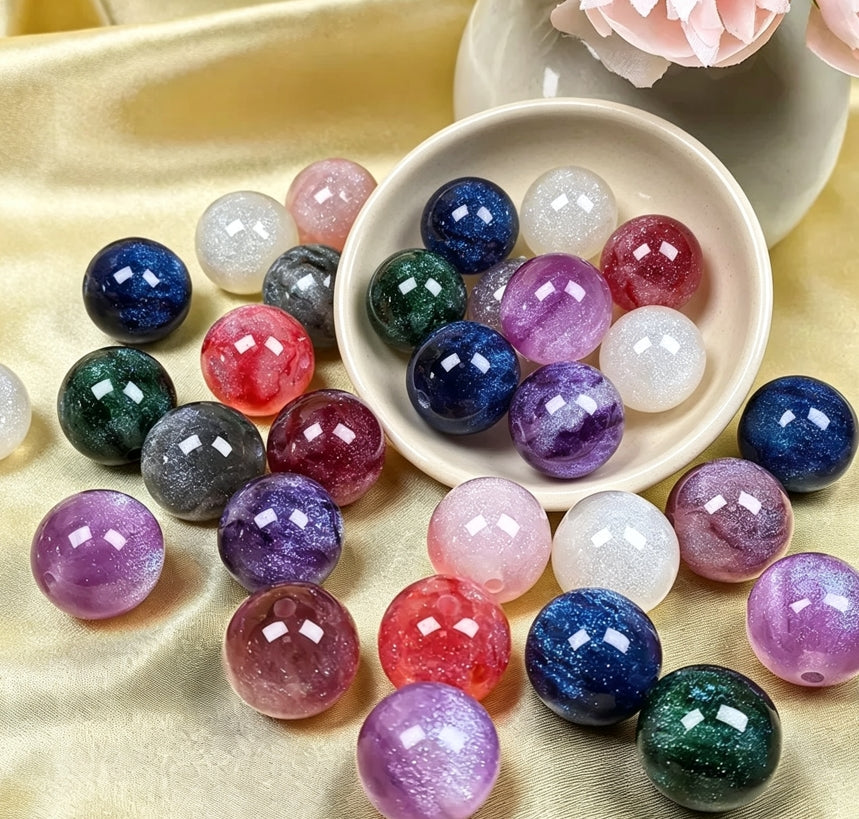 [開封] NEW.約 20mm 大きいレジン貫通穴ビーズ