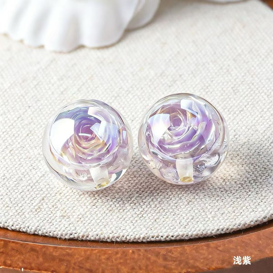 [開封]NEW.上質レジンビーズ 16/20/24mm 通し穴・片穴混在