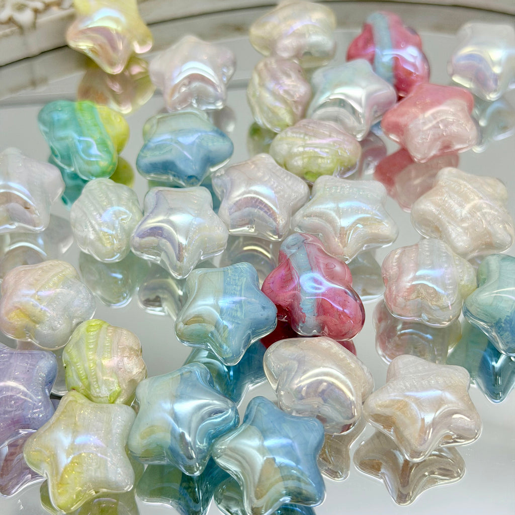 [開封]NEW.上質レジンビーズ 16/20/24mm 通し穴・片穴混在