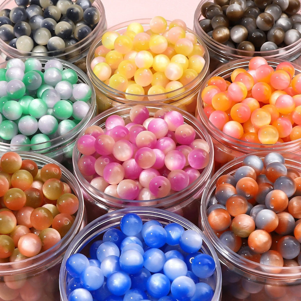 [開封] NEW.直径約 12mm レジン丸ビーズ、豊富なカラーと様々な工芸デザイン アクセサリー自作 DIY 手芸素材