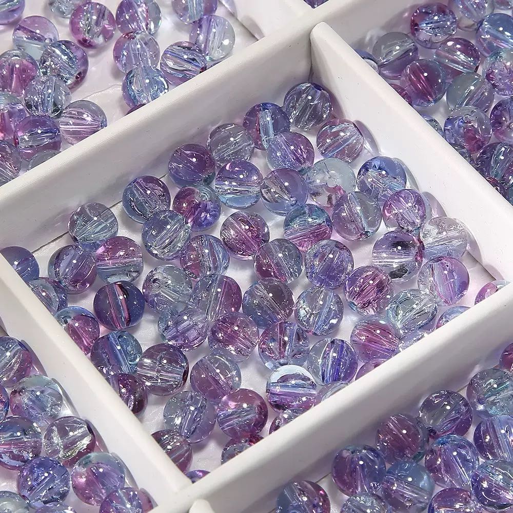 [開封] NEW.約 10mm 大鱼海棠イメージ配色ガラスビーズ 計 20 種展開 アクセサリー自作 DIY 手芸素材