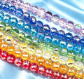[開封]NEW.10mm 多面カットキラキラ丸ビーズ ストレートホール DIY ハンドメイドアクセサリー素材
