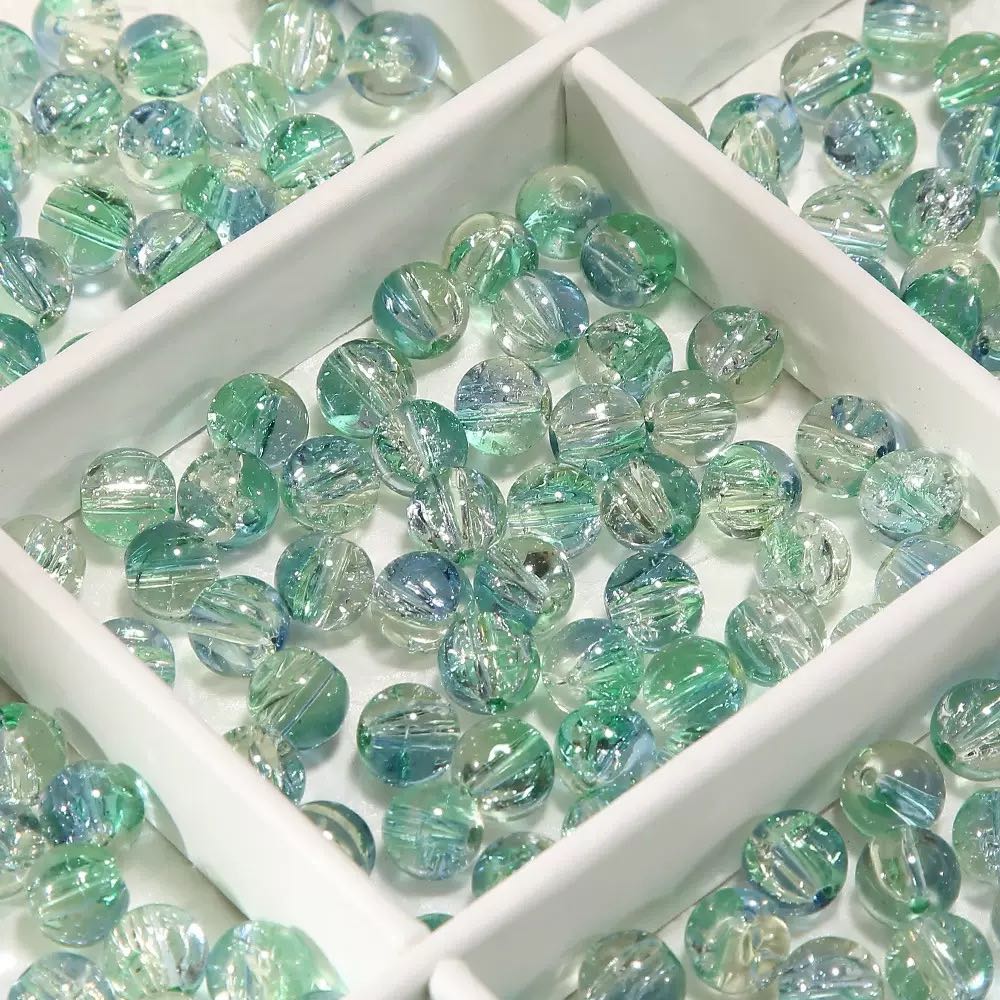 [開封] NEW.約 10mm 大鱼海棠イメージ配色ガラスビーズ 計 20 種展開 アクセサリー自作 DIY 手芸素材