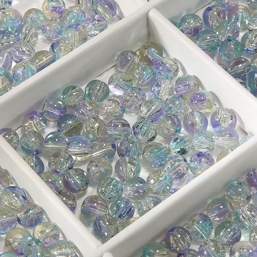 [開封] NEW.約 10mm 大鱼海棠イメージ配色ガラスビーズ 計 20 種展開 アクセサリー自作 DIY 手芸素材