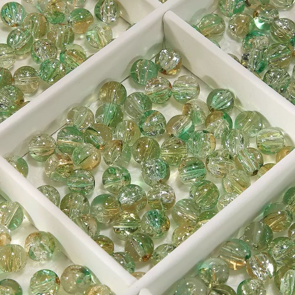 [開封] NEW.約 10mm 大鱼海棠イメージ配色ガラスビーズ 計 20 種展開 アクセサリー自作 DIY 手芸素材