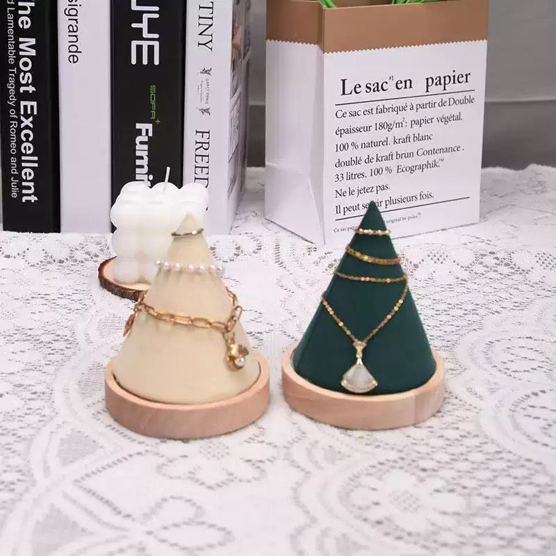 T70天然木製ジュエリー什器（11*9cm）