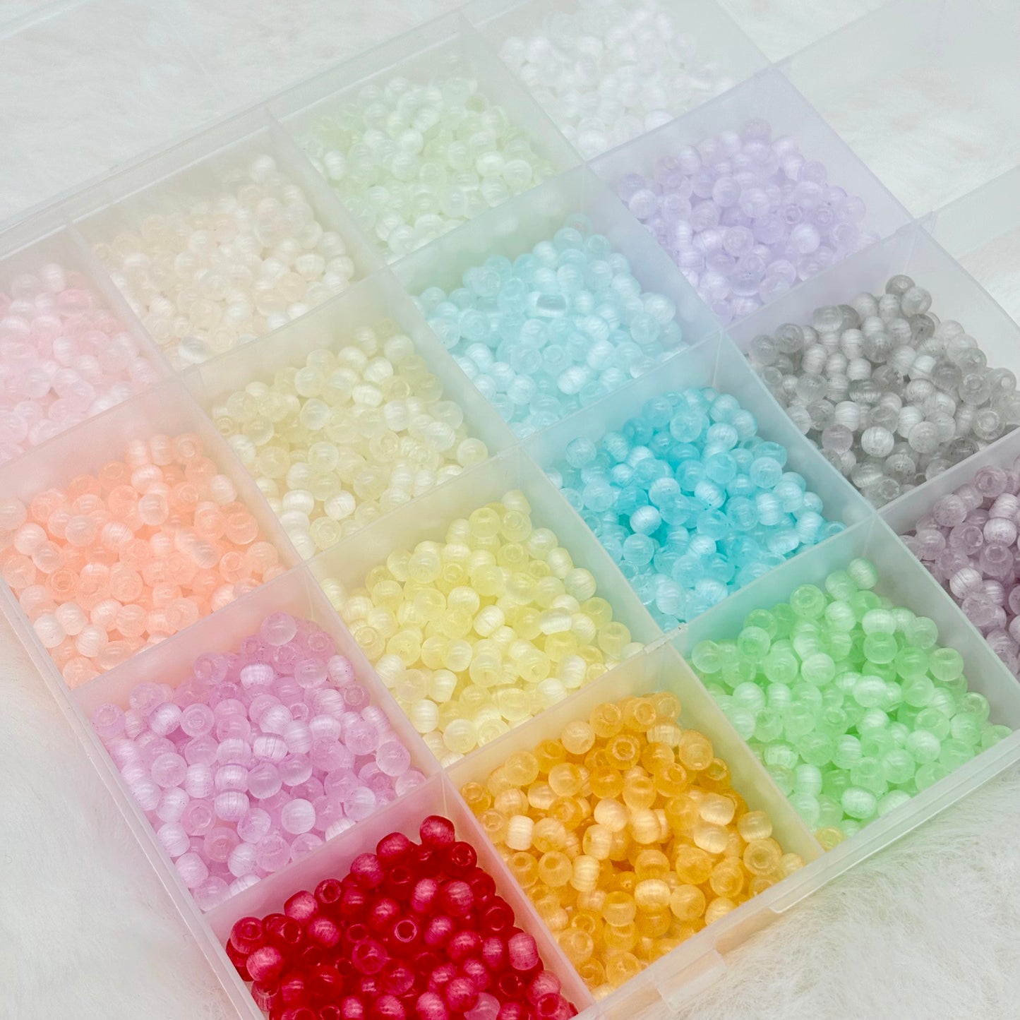 [M04-M10]多色レジン小サイズビーズセット（10 色 / 24 色 1 箱）