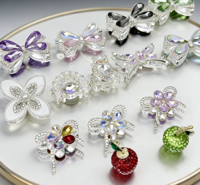 [T27]織韻の華飾・多通孔合金串珠デコレーション（異形状ミックス、1 個 / 2 個）