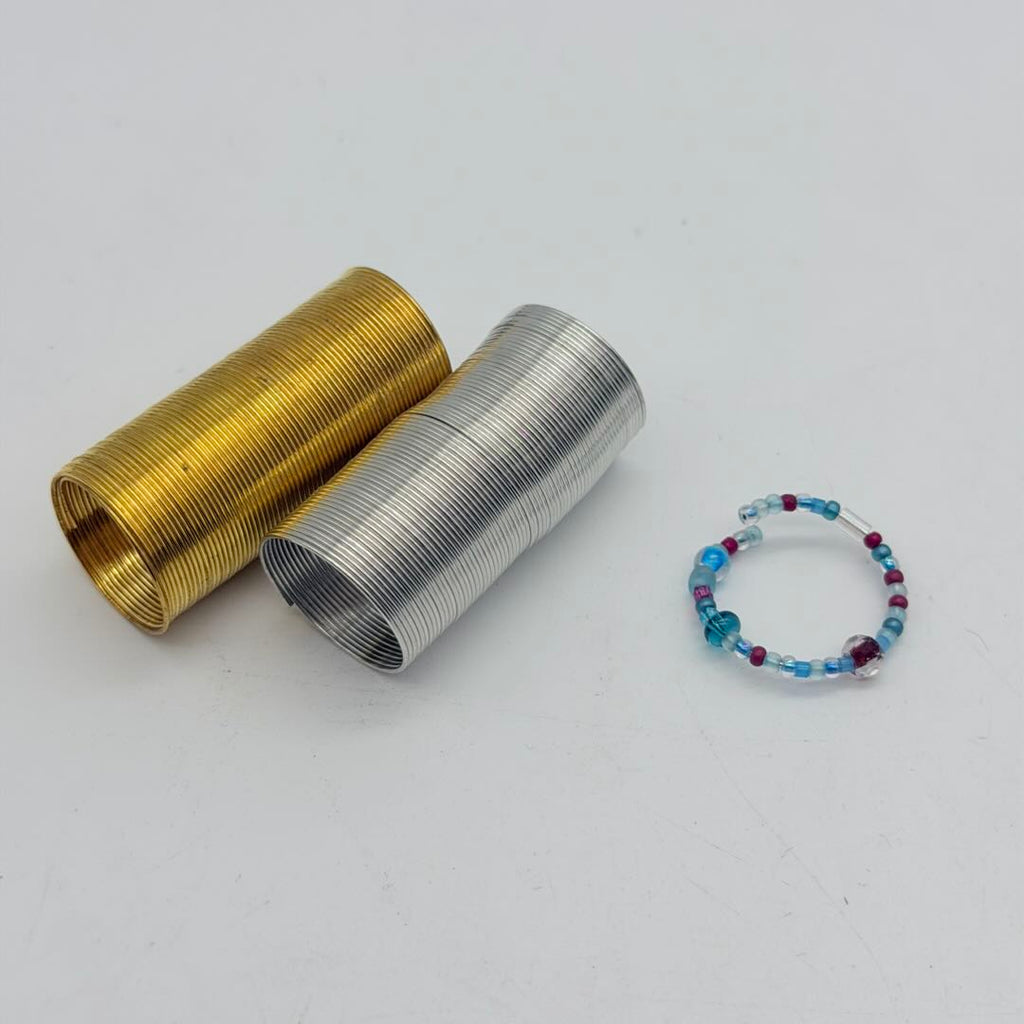 [開封] NEW.手作り DIY 基礎金具 スペーサー・玉留め・ワッシャー・丸ピンセットセット