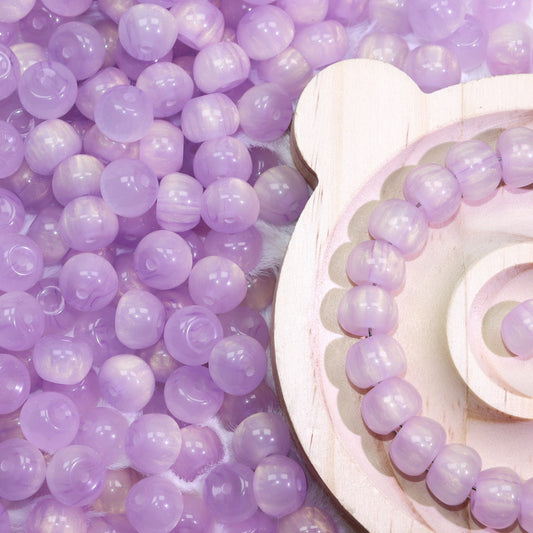 [C07]流動光沢.ゴールド夢幻のリンゴビーズ