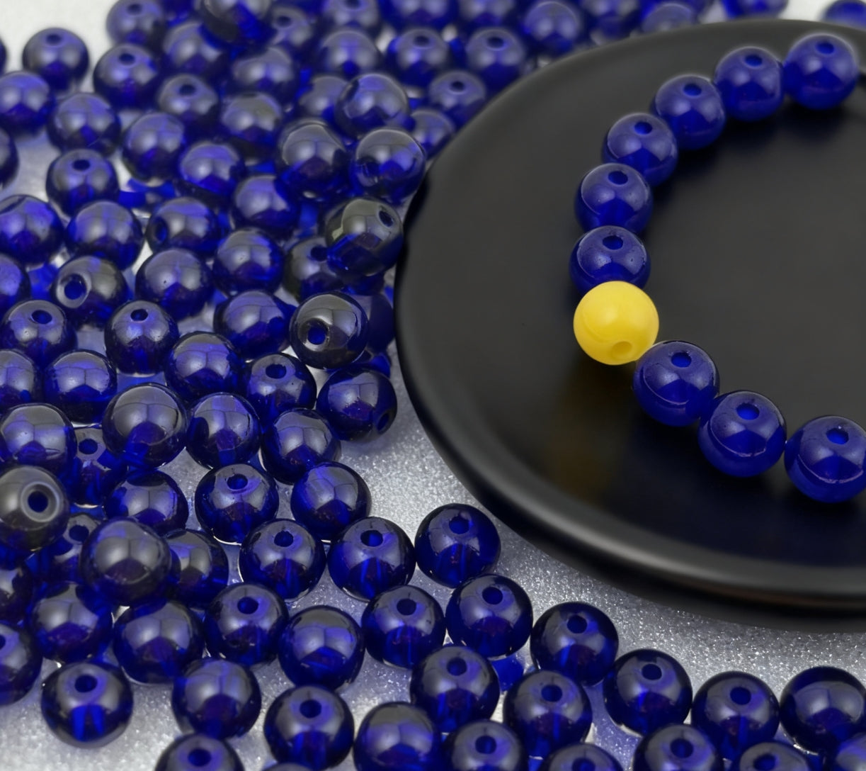 [B0102]純色ビーズ（6㎜）　
