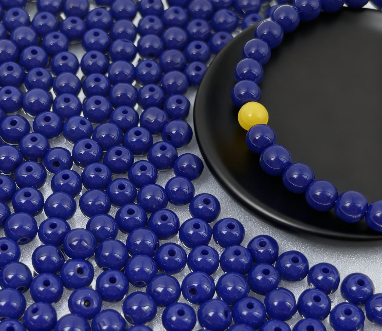[B0102]純色ビーズ（6㎜）　