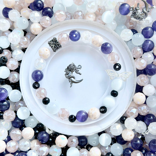 [B104]紫水晶とピンク貝