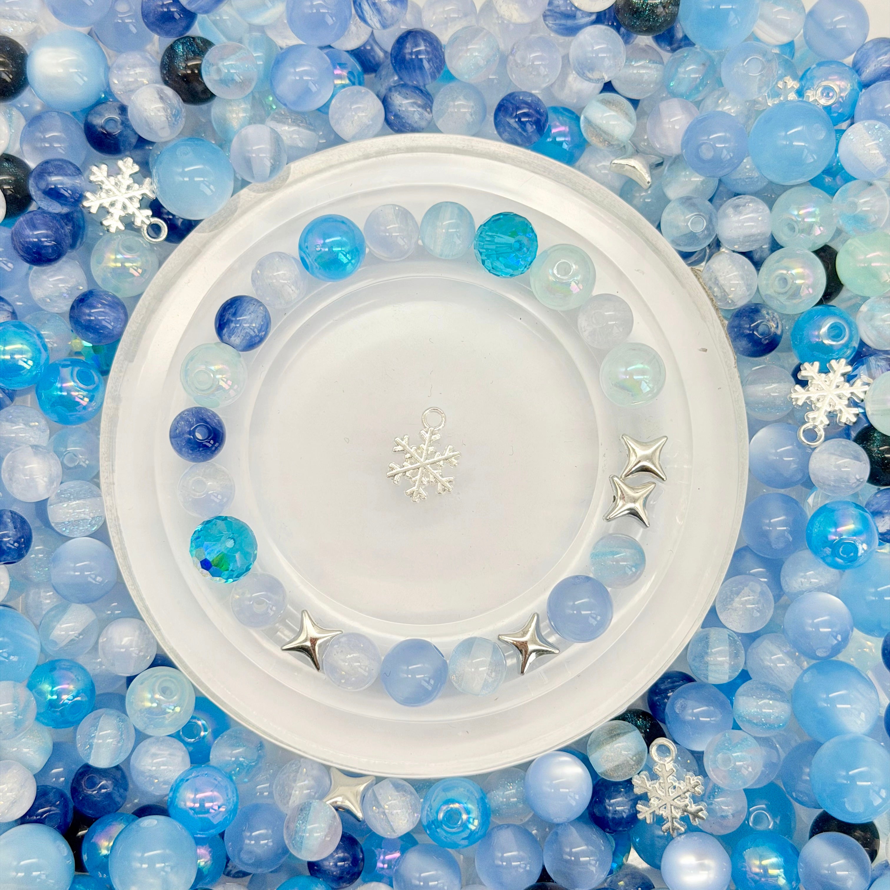 [開封] NEW.高品質ブレスレット素材 レジン・瑠璃・アクリル混合