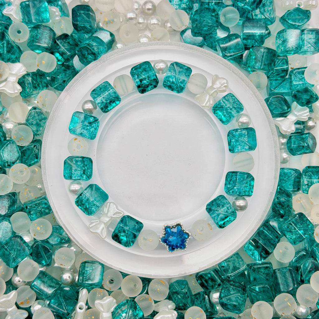 [開封] NEW.高品質ブレスレット素材 レジン・瑠璃・アクリル混合
