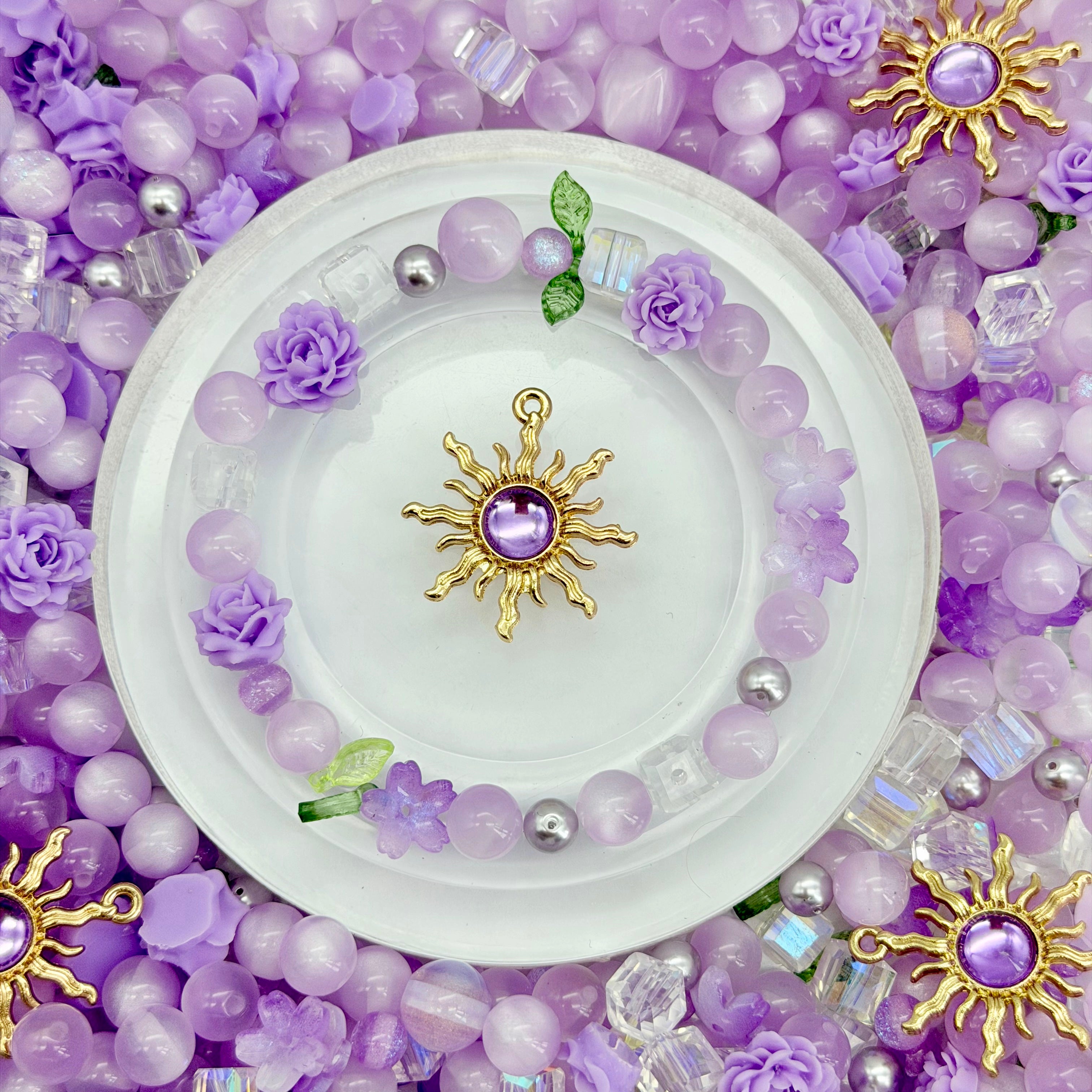 [開封] NEW.高品質ブレスレット素材 レジン・瑠璃・アクリル混合