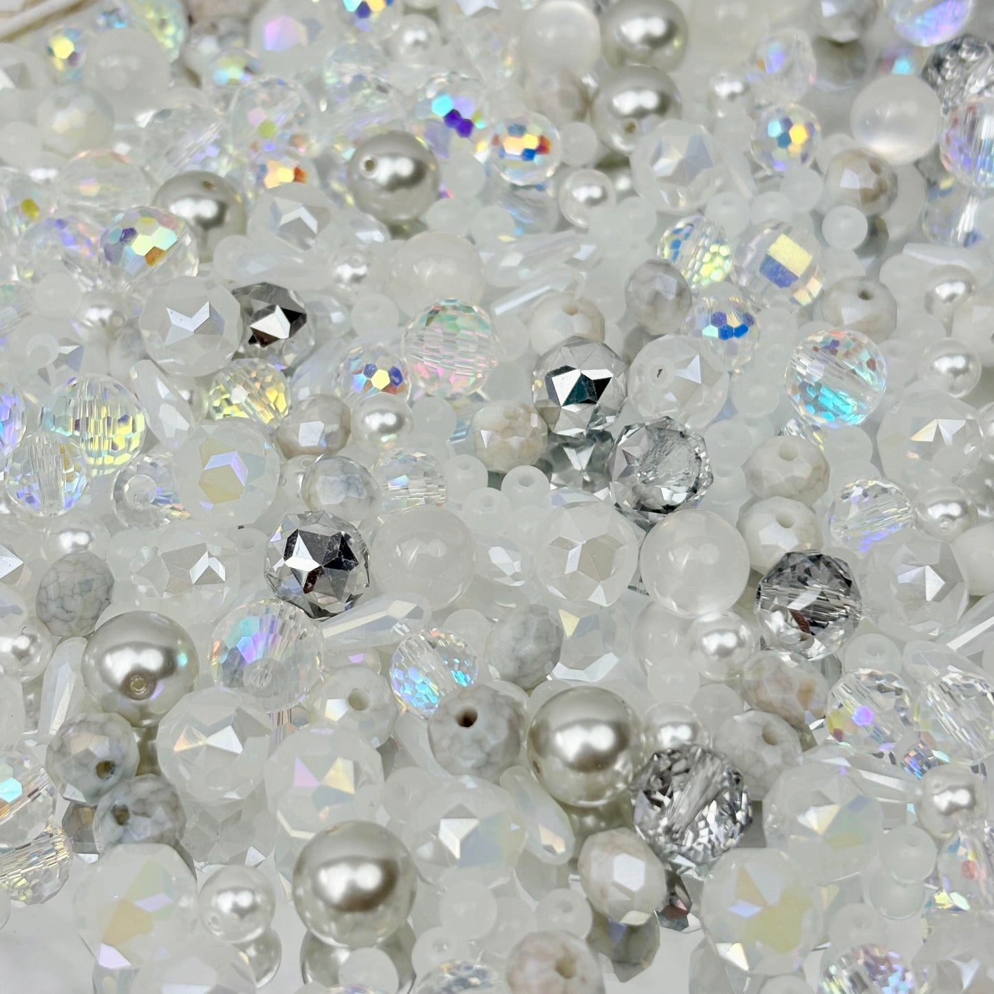 [B66]銀霜の幻織・透白流光ガラス串珠デコレーション（30ml/50ml）