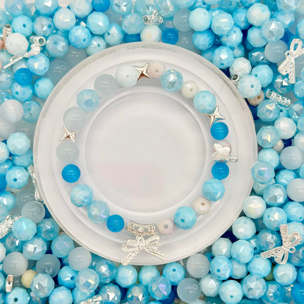 [開封] NEW.高品質ブレスレット素材 レジン・瑠璃・アクリル混合