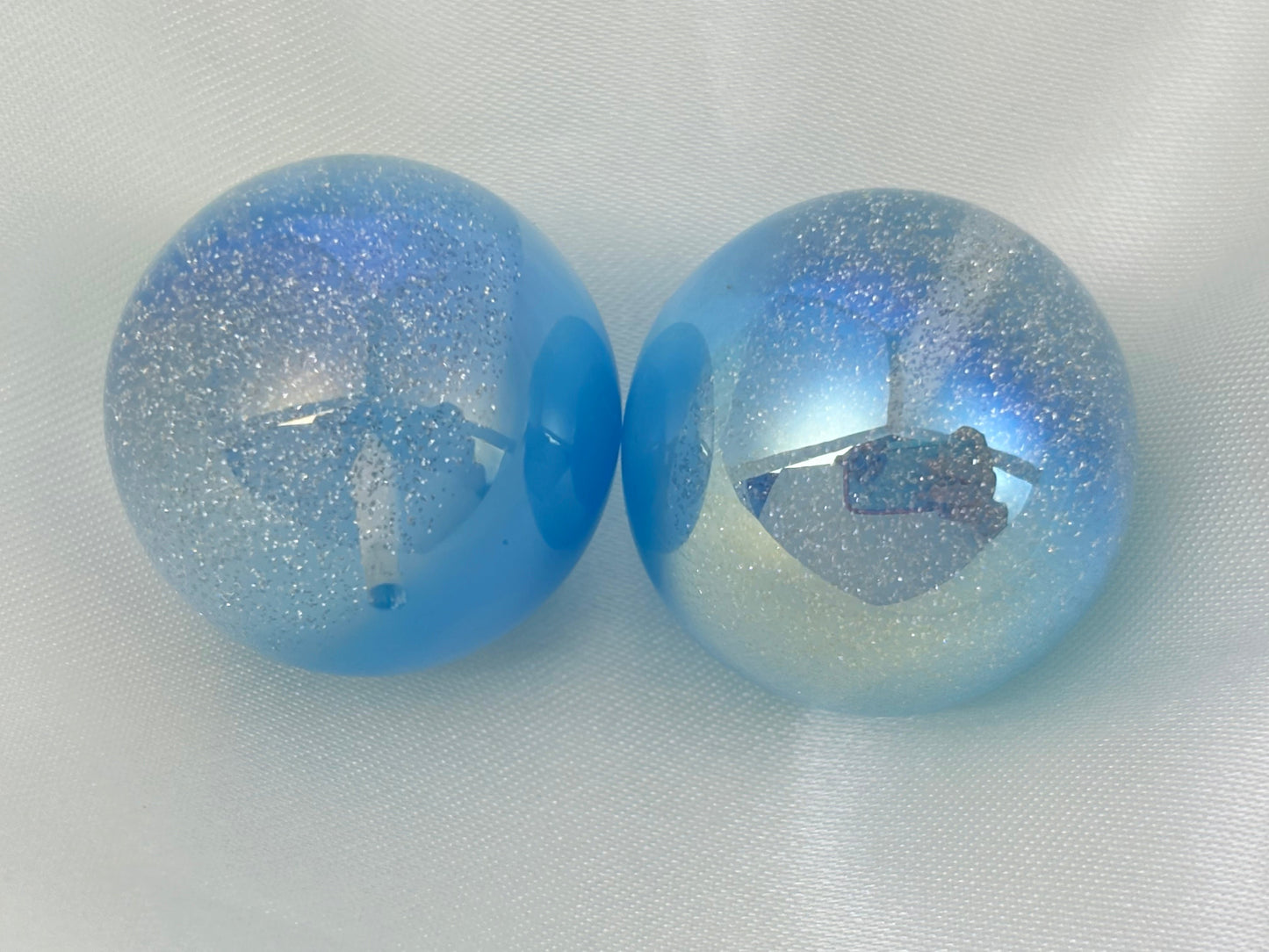 [A65-02]幻境半珠・20mm /25mm半孔レジンガラス串珠（1 個）