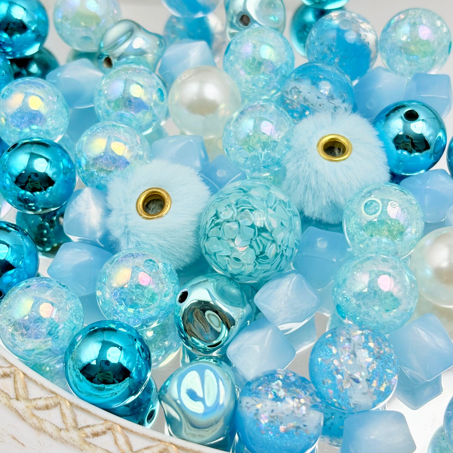 [新年福袋01]柔形大綴・多素材大尺寸串珠ミックス（3 袋 / 6 袋 / 10 袋）