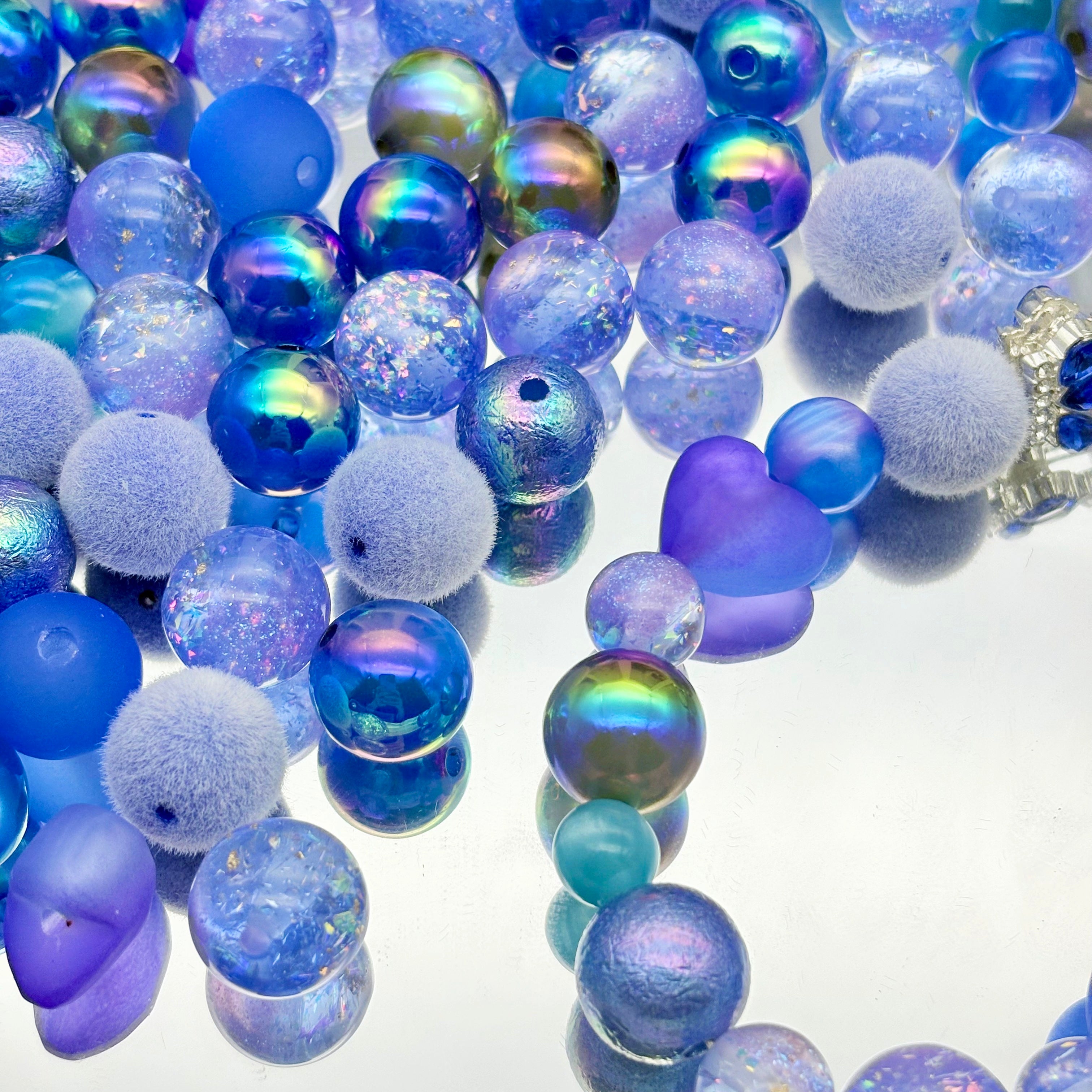 [開封]高品質 レジン & アクリルミックスビーズ 大粒メイン 100 種類以上