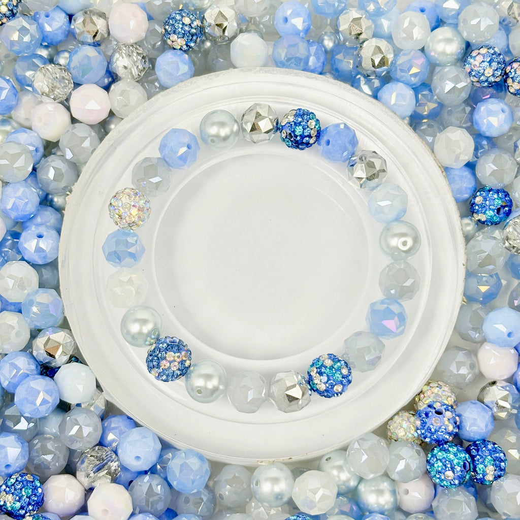 [開封] NEW.高品質ブレスレット素材 レジン・瑠璃・アクリル混合