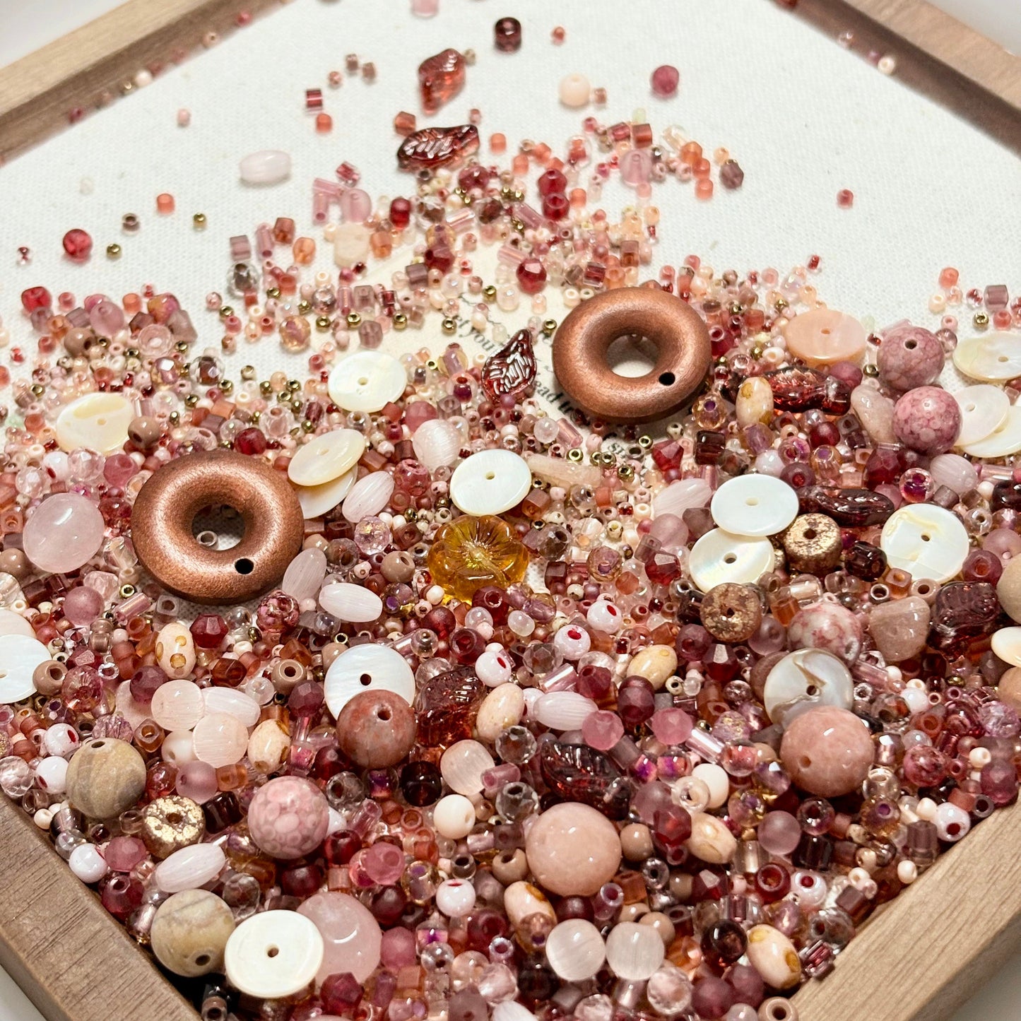 M0725「秋の暖かい陽差し」高品質米ビーズ