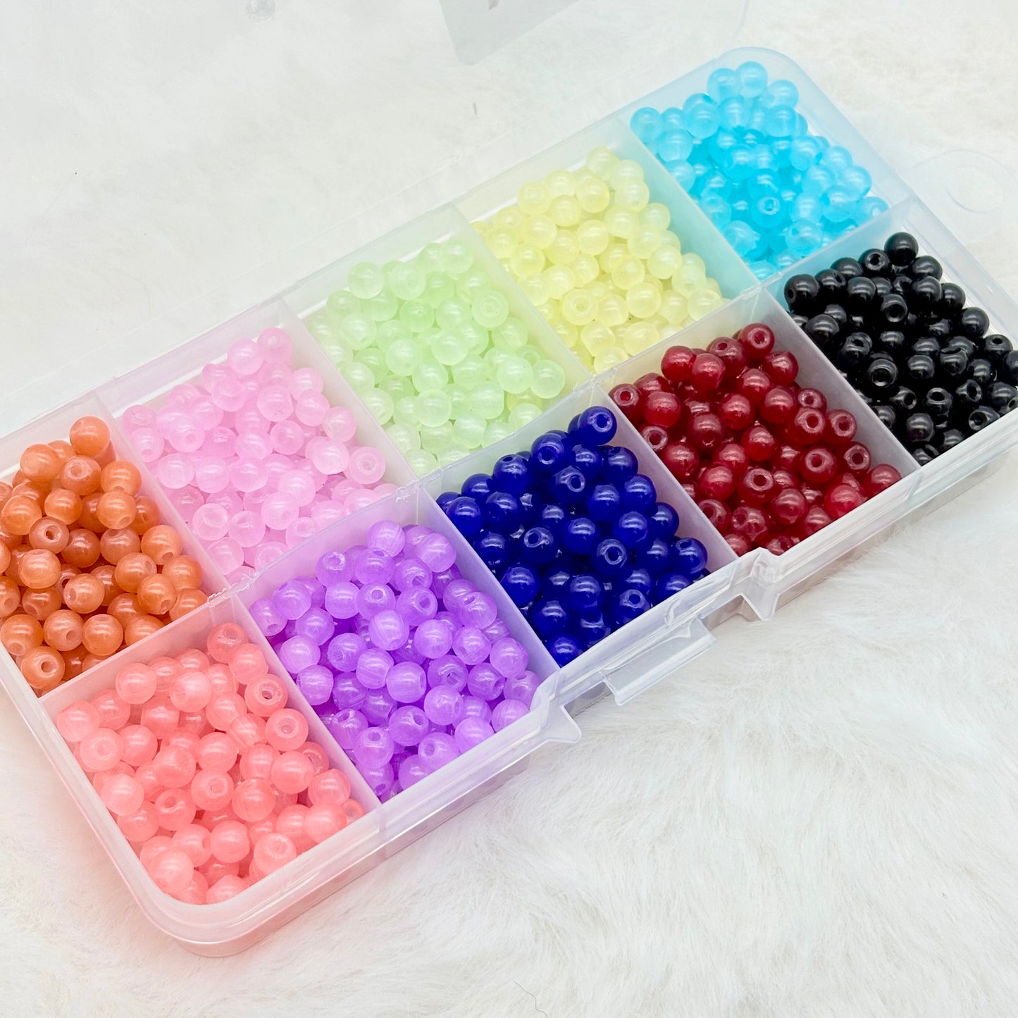 [M04-M10]多色レジン小サイズビーズセット（10 色 / 24 色 1 箱）