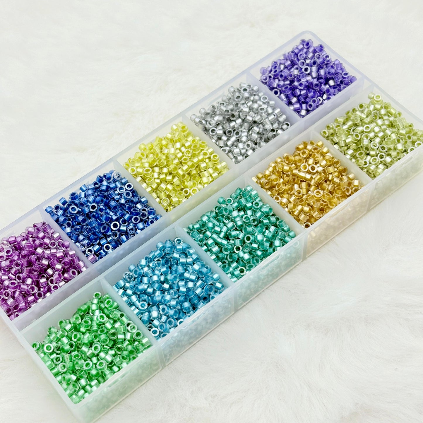 [M04-M10]多色レジン小サイズビーズセット（10 色 / 24 色 1 箱）