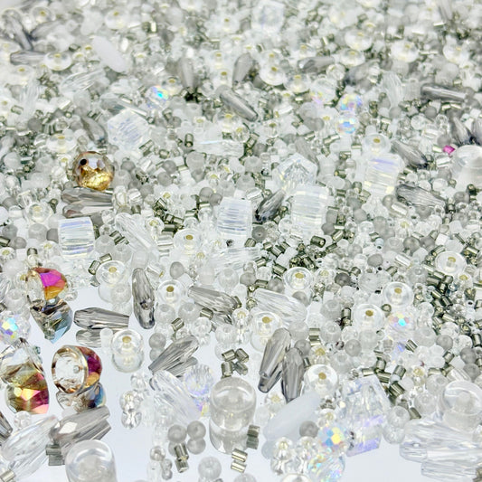 [M26]銀霧の星砕・透白幻彩小サイズ串珠ミックス（30ml/50ml）