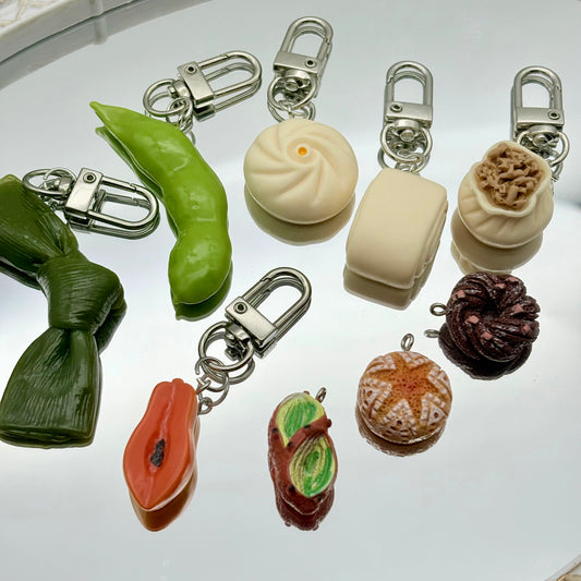 [Q07]炊夢の柔掛・餐食造型プラスチック串珠ペンダント（5 個 / 10 個）