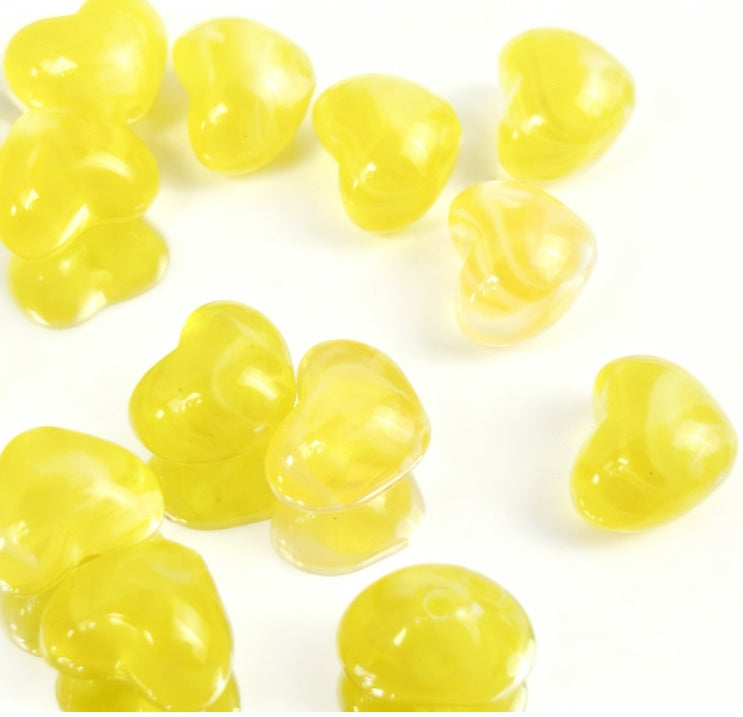 [C04]瑠璃ハート型ビーズ（20 個 / 40 個オプション）