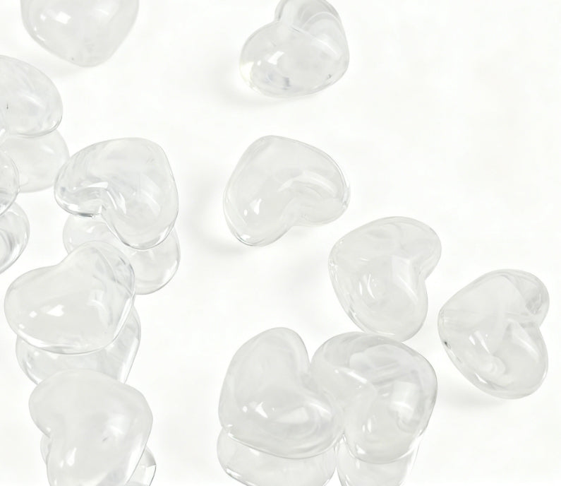 [C04]瑠璃ハート型ビーズ（20 個 / 40 個オプション）