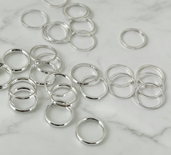 [T29]DIY ビーズ基礎パーツ：オープンリング／クローズドリング