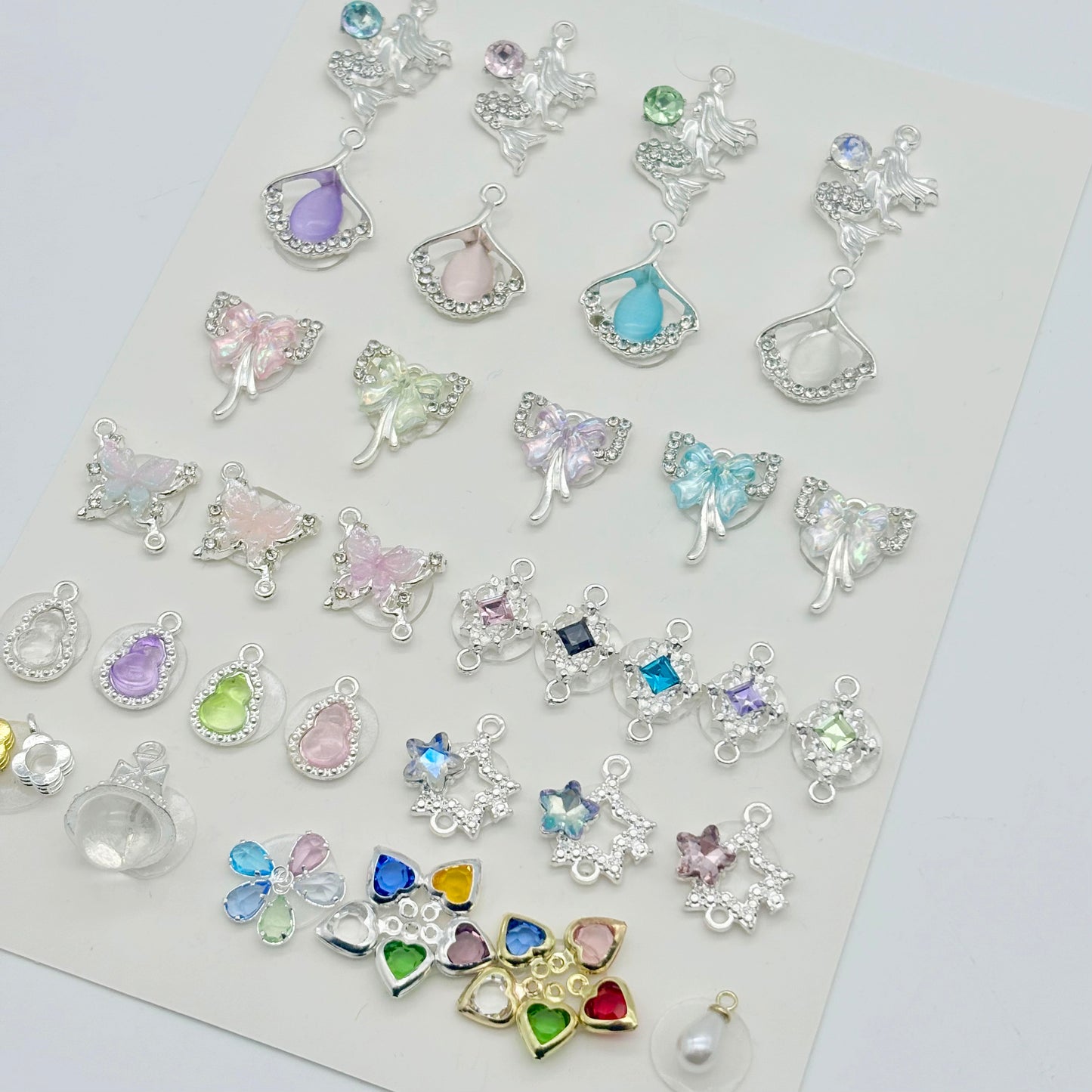 [T24]琉光の星飾・合金串珠ペンダント（5 個 / 10 個ミックスパック）