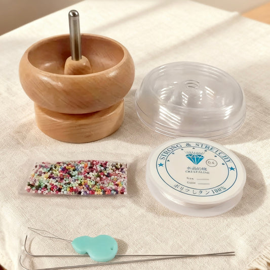 T58手動の木製高速ビーズ通し回転ボウル