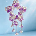 [開封] NEW.カットビーズで煌めく豪華五芒星吊り飾り 存在感抜き車内インテリアカーチャーム