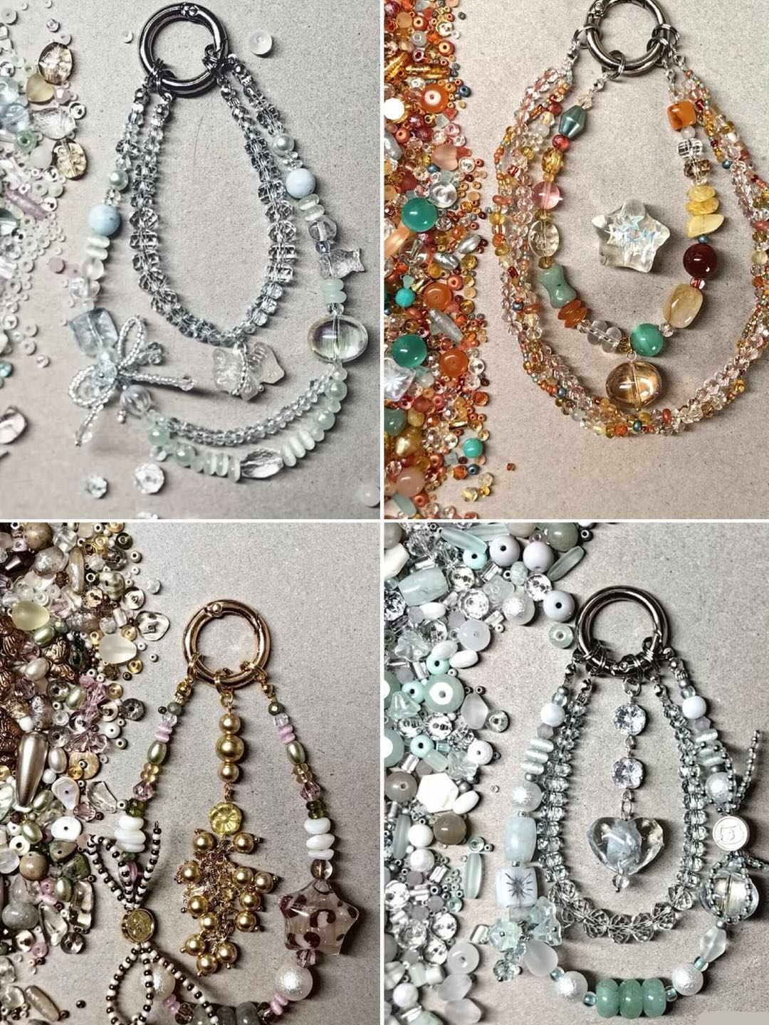 高品質ミックス小ビーズ。ブレスレット、ネックレス、キーホルダーなど様々なアクセサリー作りにお使いいただけます。