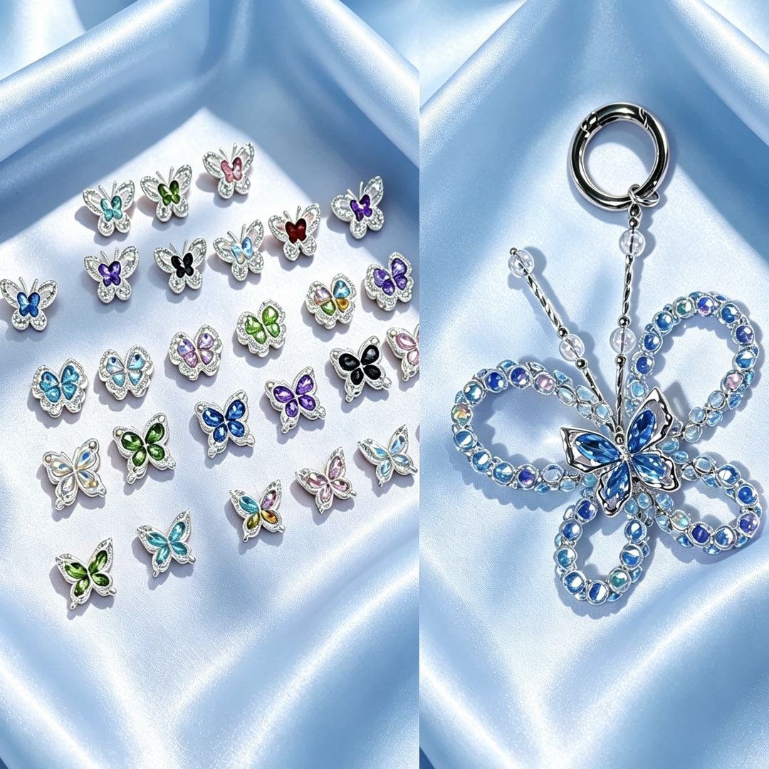 [開封] NEW.蝶の庭園へ迷い込んだ丨重厚仕上げ蝶々アロイパーツ 全 27 種セット